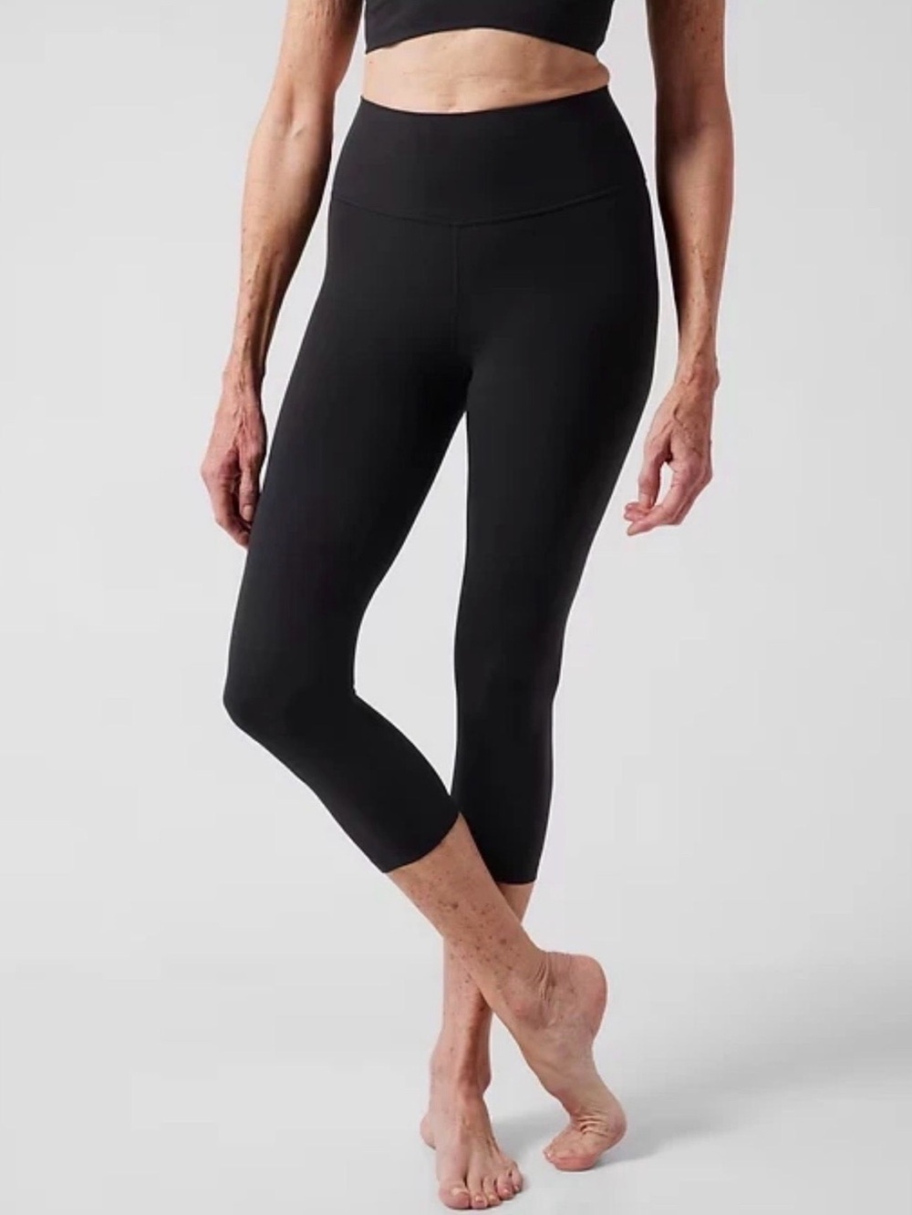 Athleta Transcend Black High-Rise Capri Leggings